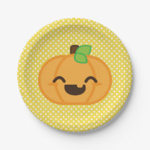 Kawaii Jackolantern Calabaza Halloween Placas de p