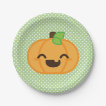 Kawaii Jackolantern Calabaza Halloween Placas de p