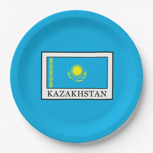 Plato De Papel Kazajistán (Anverso)