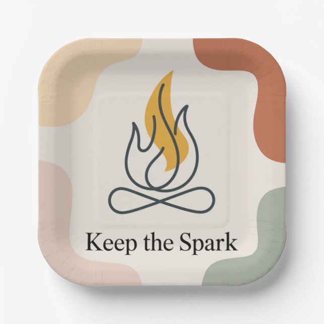 Plato De Papel Keep The Spark (Anverso)