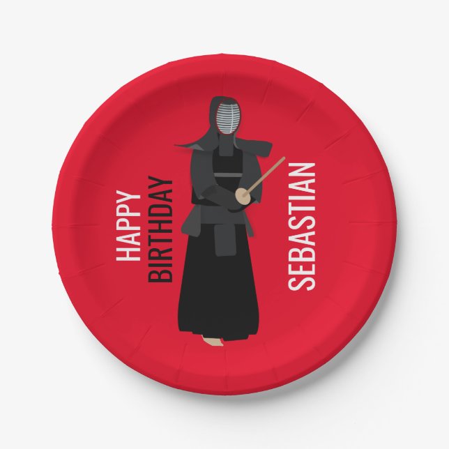 Plato De Papel Kendo (Anverso)