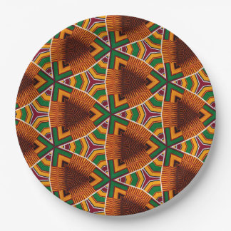 Plato De Papel Kente Geometrics Kwanzaa Afrocentric