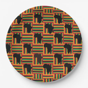 Plato De Papel Kente Plates