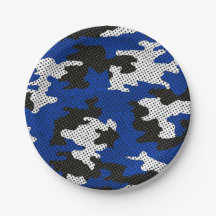 Kentucky Blue White Classic Camo Pattern