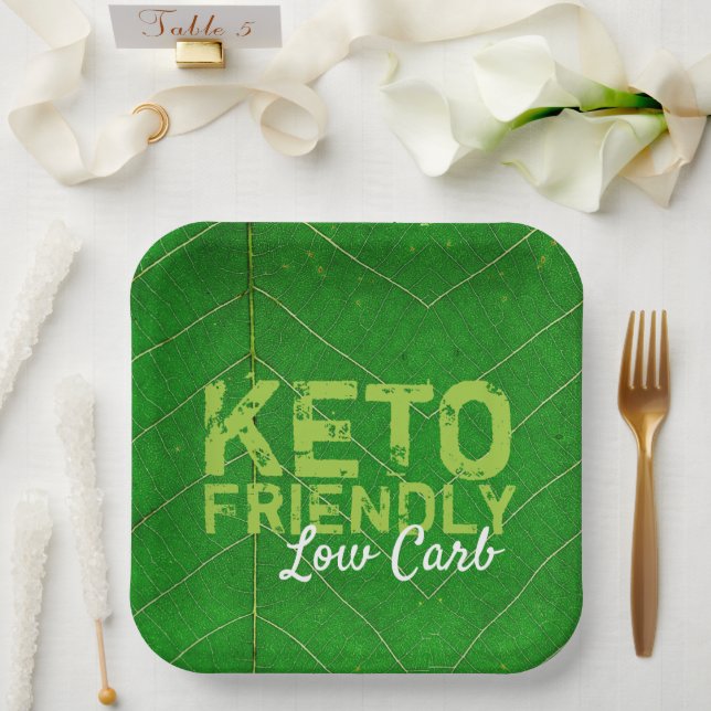 Plato De Papel Keto Friendly Low Carb (Boda)
