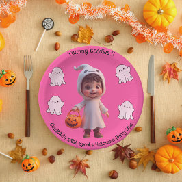 Plato De Papel Kids Little Spooks Halloween Paper Plate