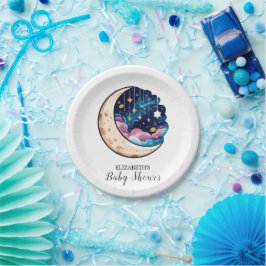 Plato De Papel Kids Twinkle Stars Baby Shower