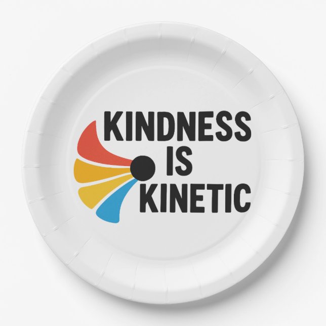 Plato De Papel Kindness is Kinetic (Anverso)