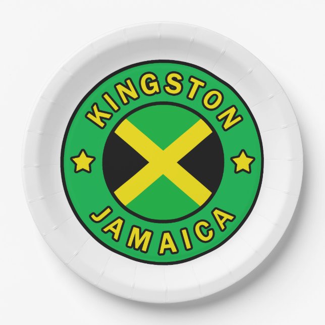 Plato De Papel Kingston Jamaica (Anverso)