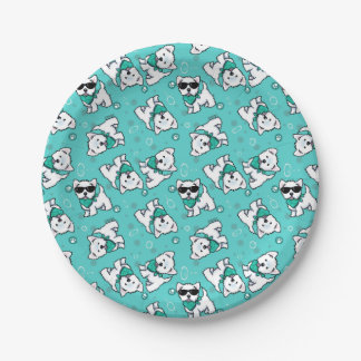 Plato De Papel KiniArt Cutieface Westies