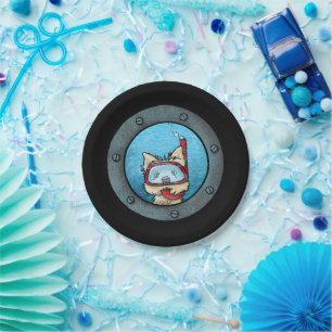 Plato De Papel KiniArt Snorkeling Cairn Terrier