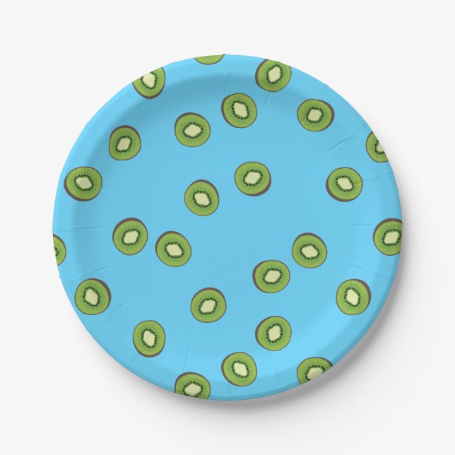 Plato De Papel Kiwi (Anverso)