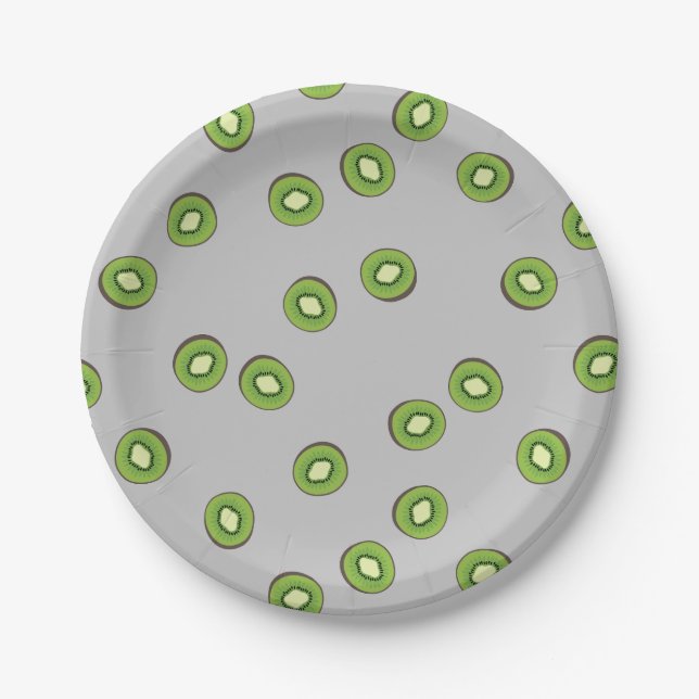 Plato De Papel Kiwi (Anverso)