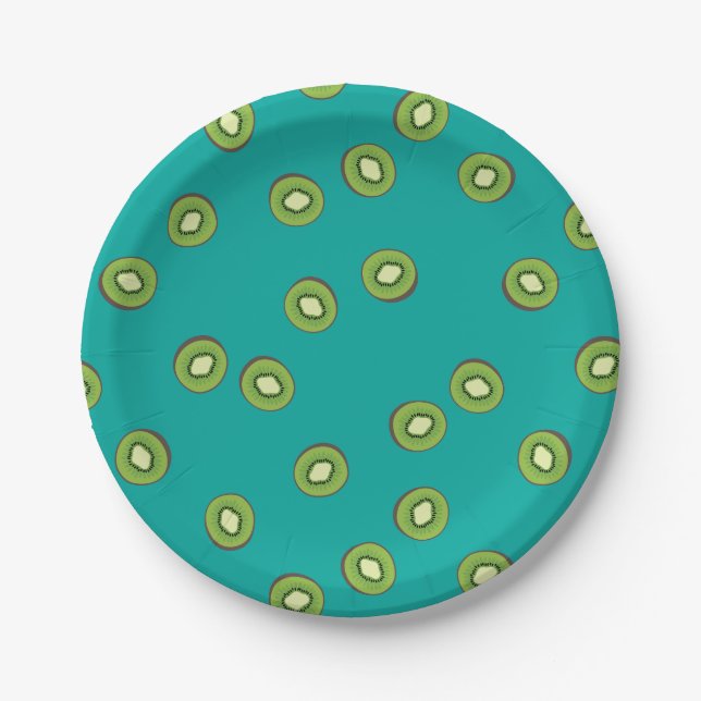 Plato De Papel Kiwi (Anverso)