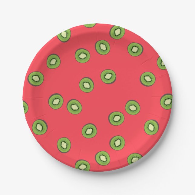 Plato De Papel Kiwi (Anverso)