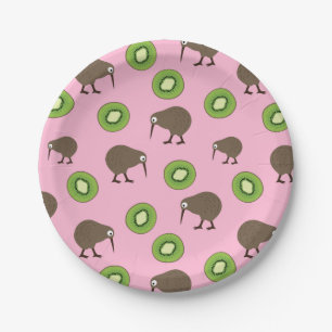 Plato De Papel Kiwi