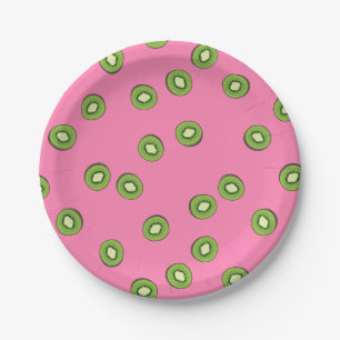 Plato De Papel Kiwi