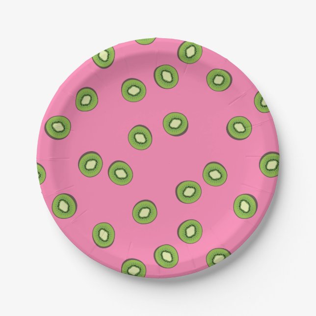 Plato De Papel Kiwi (Anverso)
