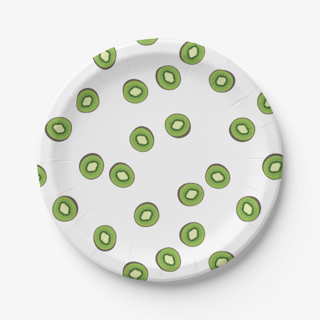 Plato De Papel Kiwi (Anverso)