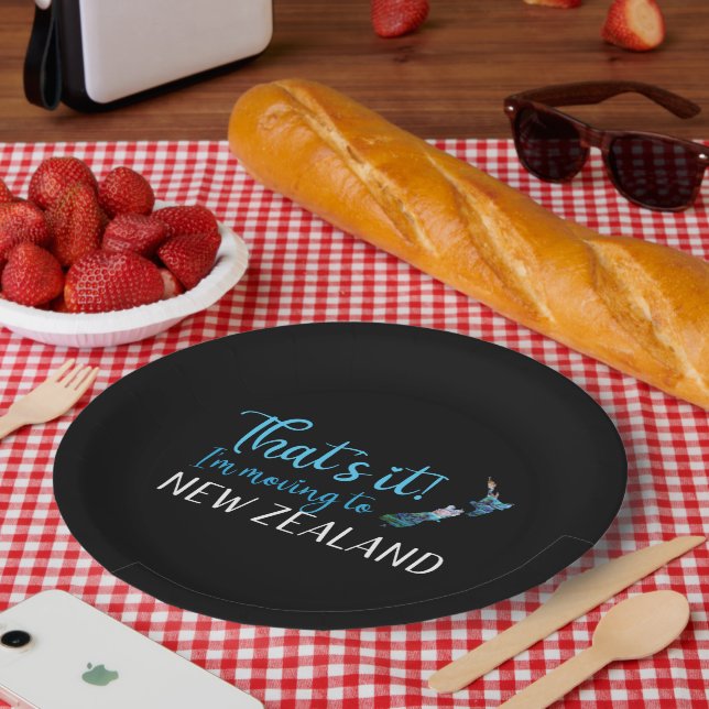 PLATO DE PAPEL KIWI NEW ZEALAND PAUA (Picnic)