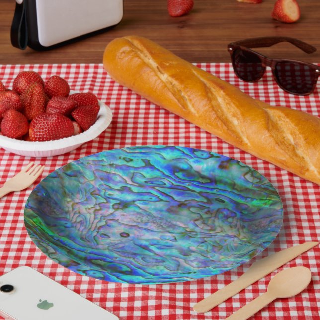 PLATO DE PAPEL KIWI NEW ZEALAND PAUA (Picnic)