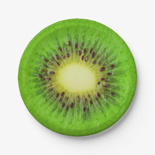 Plato De Papel Kiwi Slice