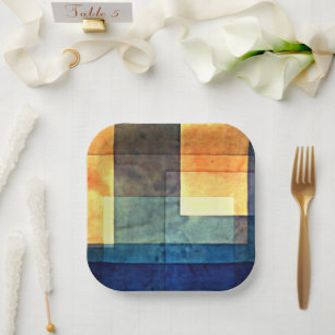 Plato De Papel Klee - Casa en el agua