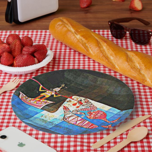 Plato De Papel Klee - El Marero, (Picnic)