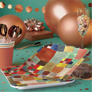 Plato De Papel Klee - Flora en arena