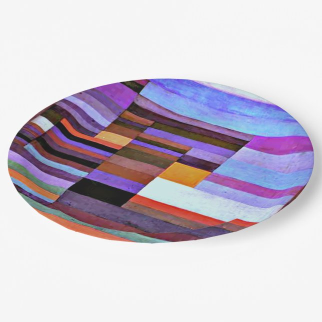 Plato De Papel Klee - Fuego por la noche (Angular)