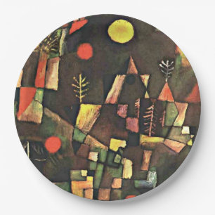 Plato De Papel Klee - Luna llena