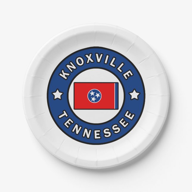 Plato De Papel Knoxville Tennessee (Anverso)