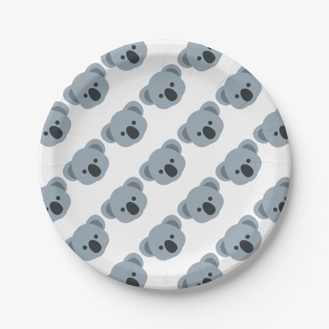 Plato De Papel Koala emoji (Anverso)