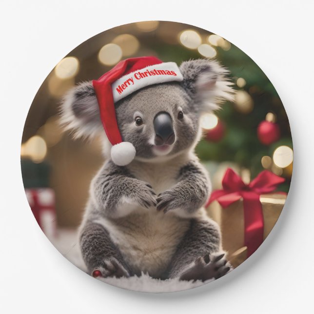 Plato De Papel "Koala Kris Kringle: Navidades en Australia" (Anverso)