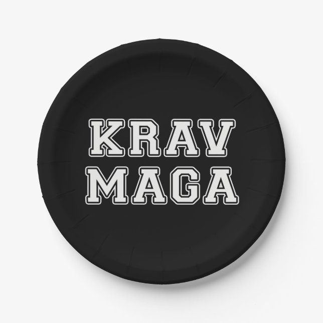 Plato De Papel Krav Maga (Anverso)