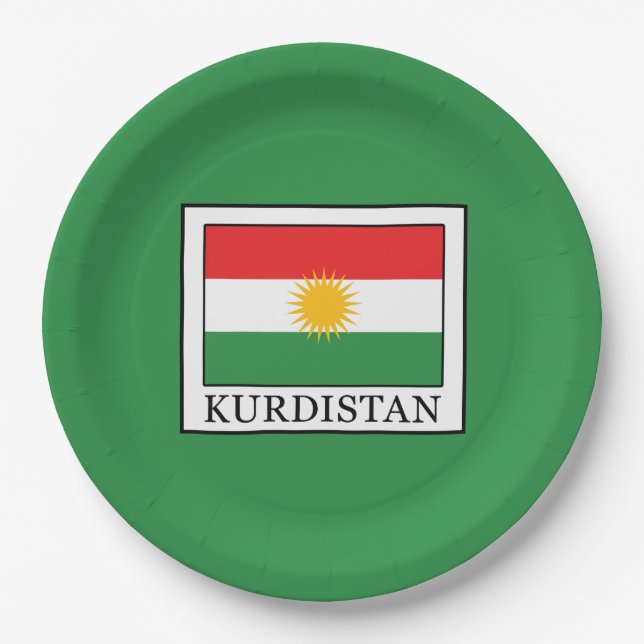 Plato De Papel Kurdistán (Anverso)