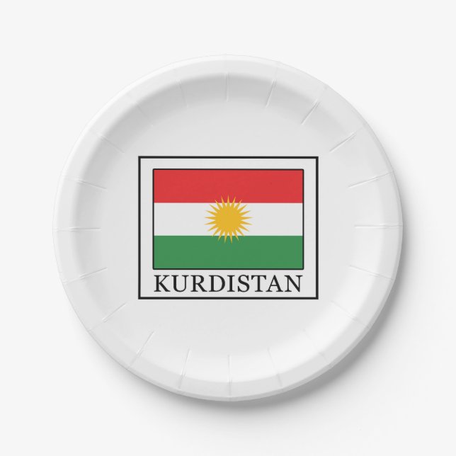 Plato De Papel Kurdistán (Anverso)