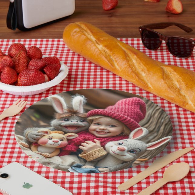 Plato De Papel Kuschelfreunde im Herbstzauber (Picnic)