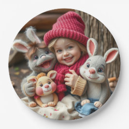 Plato De Papel Kuschelfreunde im Herbstzauber