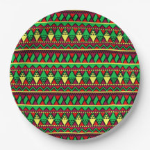 Kwanzaa Yellow Red Black Green 9"