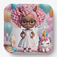 "La alegría de unicornio "Placa de papel"