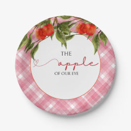 Plato De Papel La Apple De Nuestro Baby Shower Ojo