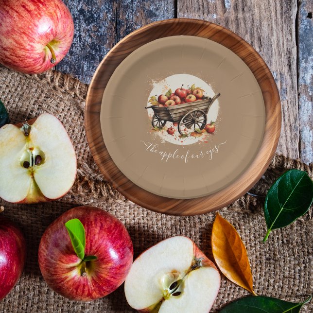 Plato De Papel La Apple De Nuestro Baby Shower Ojo (Subido por el creador)