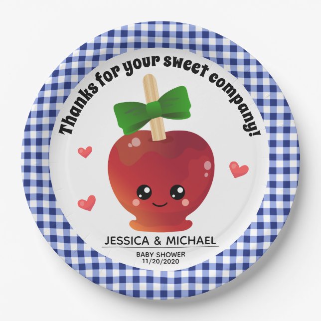 Plato De Papel La Apple de nuestro ojo (Anverso)