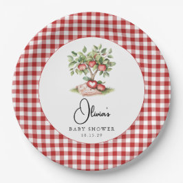 Plato De Papel La Apple de nuestro Ojo Baby Shower Paper Plate