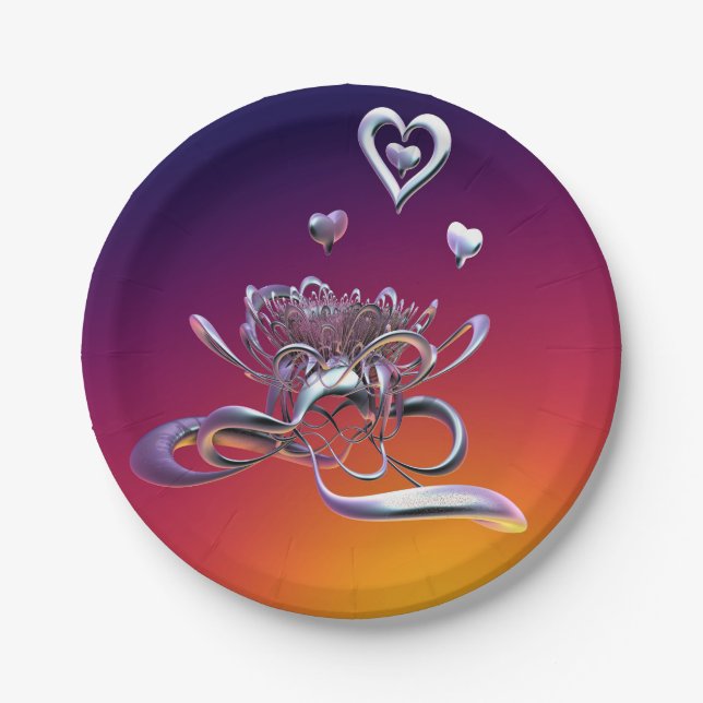 Plato De Papel La belleza del corazón (Anverso)