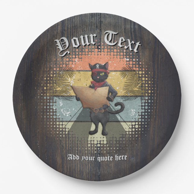 Plato De Papel La búsqueda de sol de Kitty Buccaneer (Anverso)