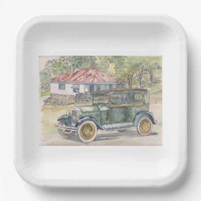 Plato De Papel La cabina (Anverso)