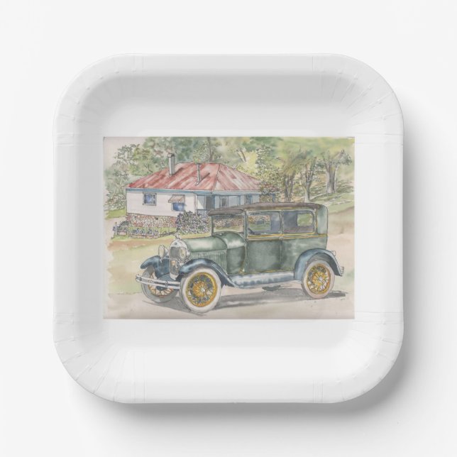 Plato De Papel La cabina (Anverso)