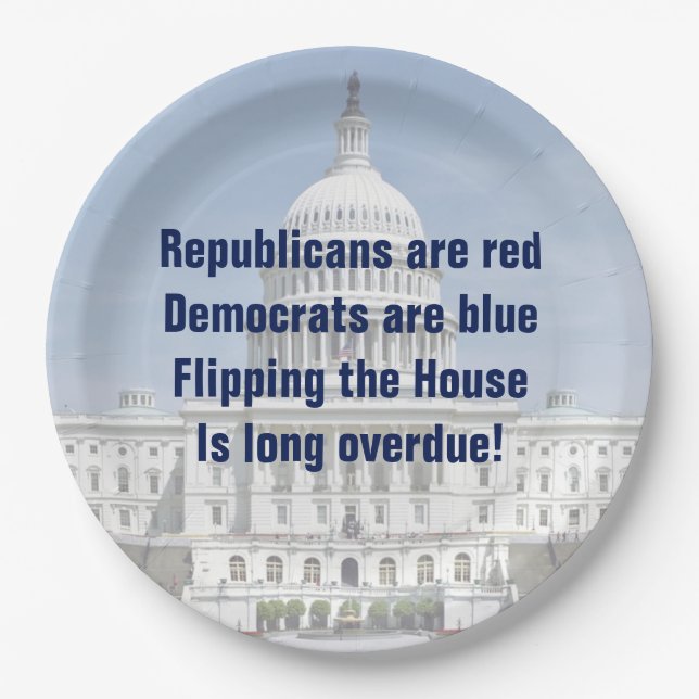 Plato De Papel La caída de la Cámara de Representantes (Anverso)